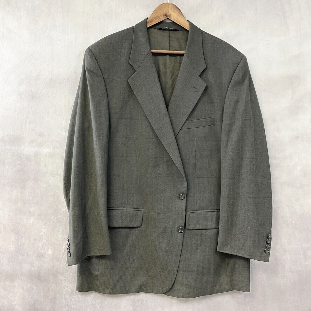 VTG Burberrys‎ Blazer Jacket Mens 46 Wool Suiting Classic Old Money Union Made